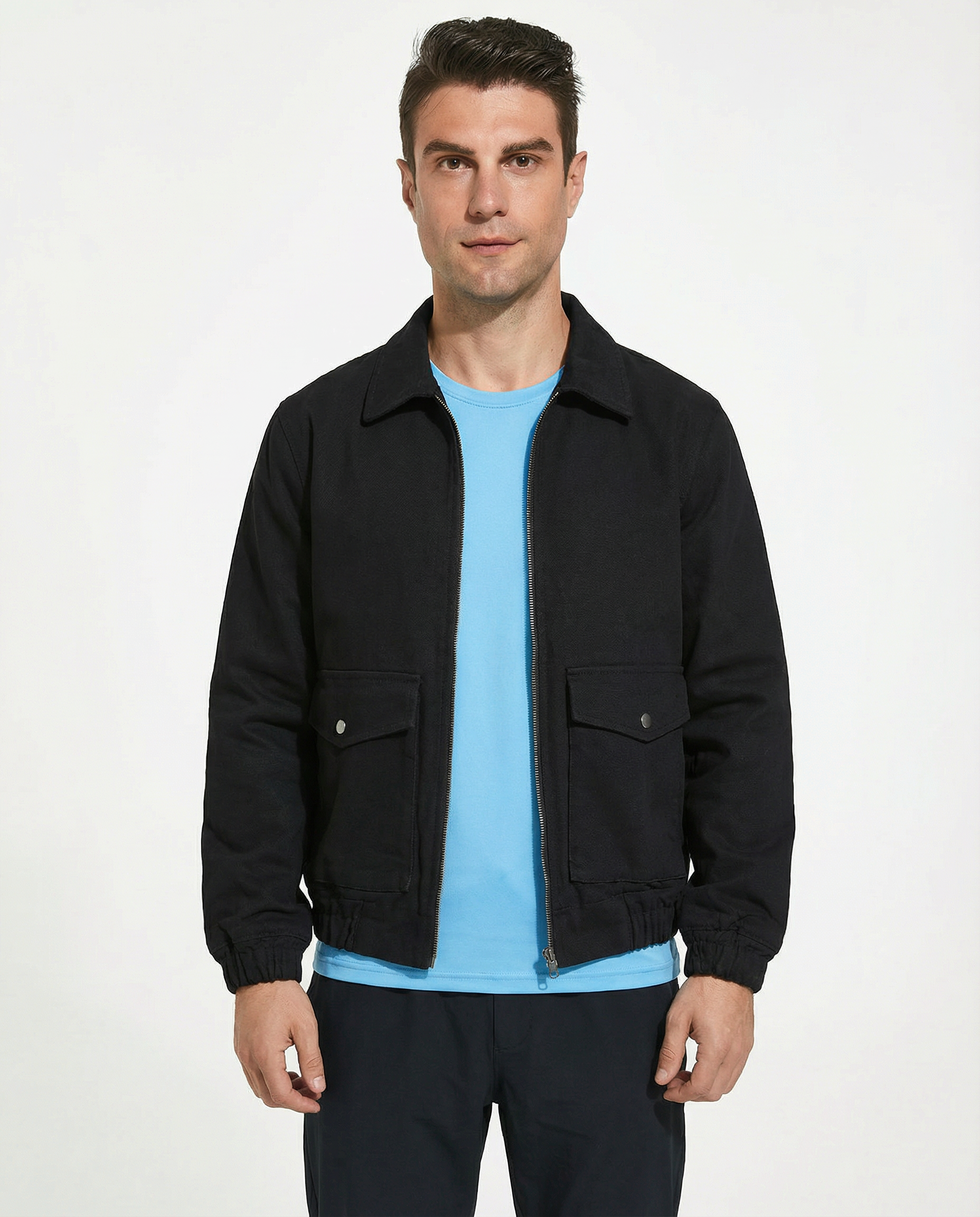 Micro Stretch Black Jacket