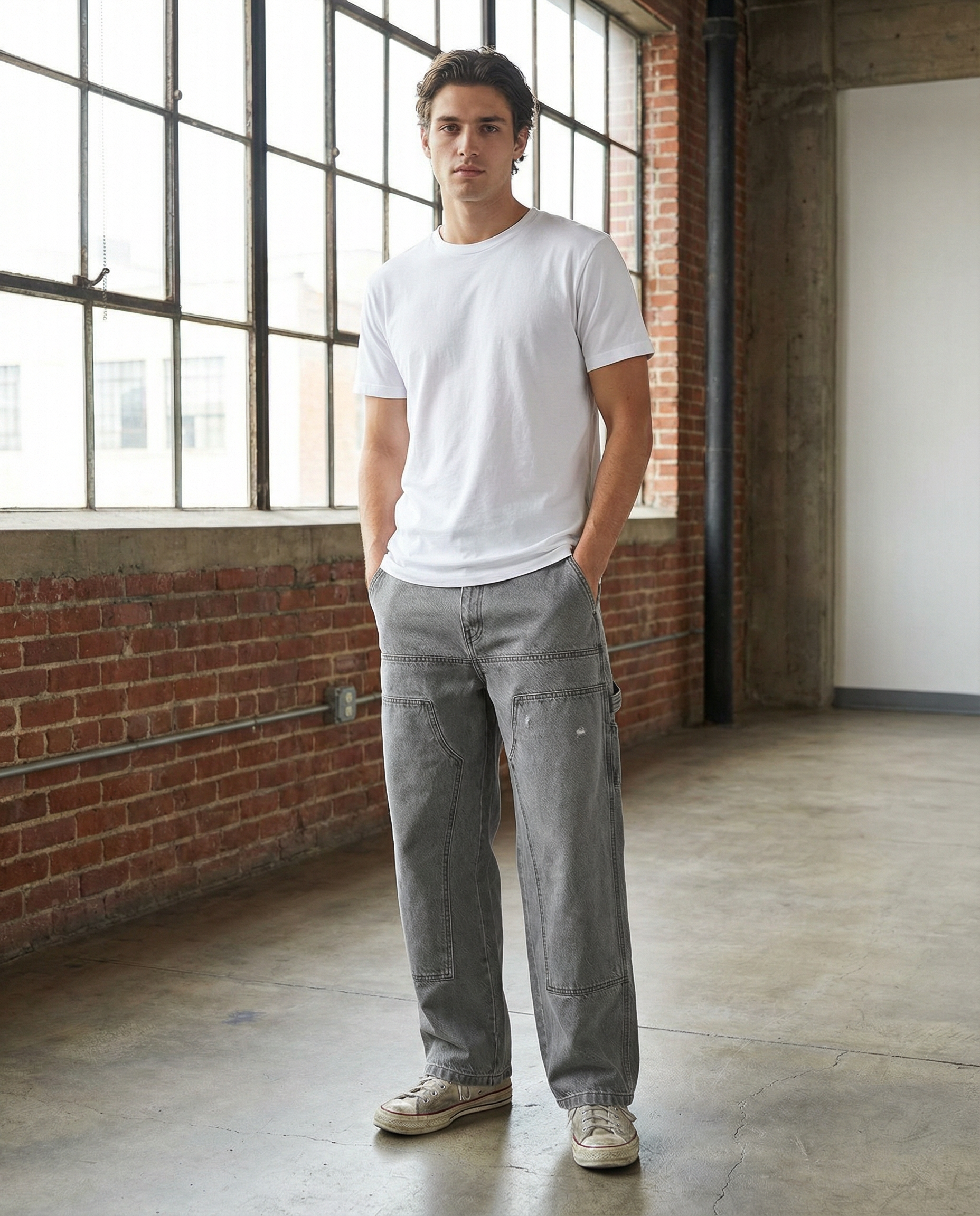 Grey Carpenter Jean