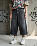 Baggy Charcoal Seam Jort